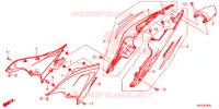 COUVERCLES LATERAUX   ARRIERES pour Honda CBR 500 R 2013