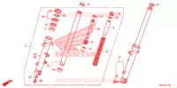 FOURCHE pour Honda CBR 500 R 2013