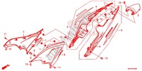 COUVERCLES LATERAUX   ARRIERES pour Honda CBR 500 R 2013