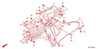 CARENAGES LATERAUX AVANT   SABOT (D.) pour Honda CBR 600 RR REPSOL 2013