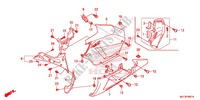 CARENAGES LATERAUX AVANT   SABOT (G.) pour Honda CBR 600 RR REPSOL 2014