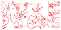 LEVIER DE GUIDON   CABLE   COMMODO (2) pour Honda CB1 125 2014