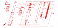 FOURCHE pour Honda GR 125 2011