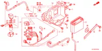 BATTERIE (2) pour Honda CGX 125 DÖKÜM TEKERLEKLER 2013