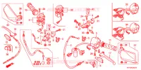 LEVIER DE GUIDON   CABLE   COMMODO (2) pour Honda CGX 125 DÖKÜM TEKERLEKLER 2013