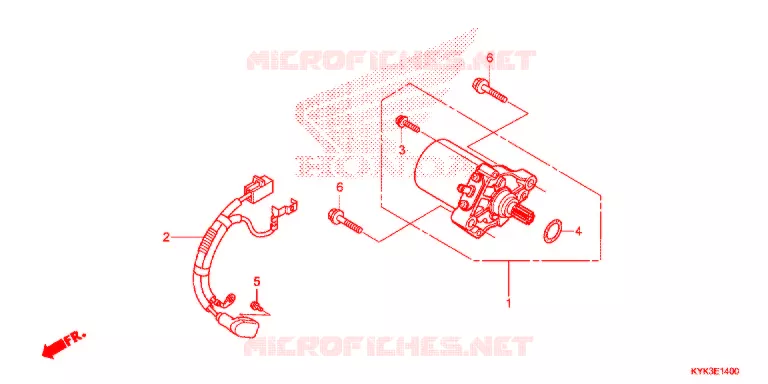 DEMARREUR Honda MOTO 110 CRF 2013  CRF110FD