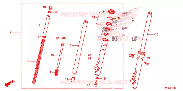 FOURCHE Honda MOTO 110 CRF 2013  CRF110FD
