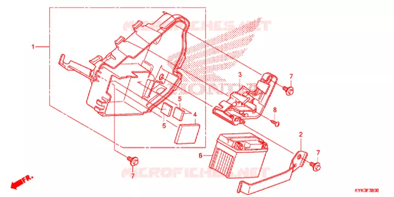 BATTERIE Honda MOTO 110 CRF 2017  CRF110FE