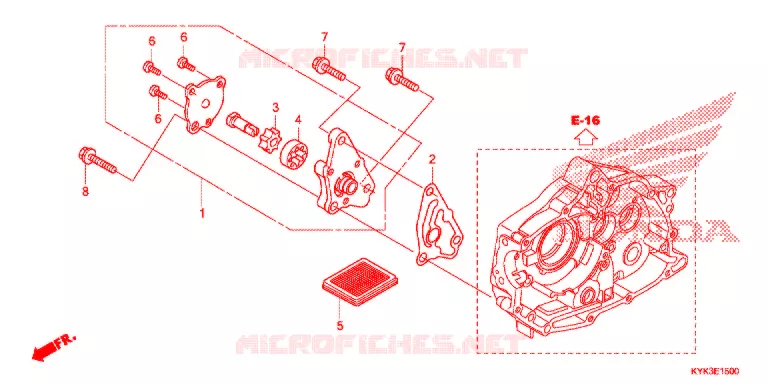 POMPE A HUILE Honda MOTO 110 CRF 2016  CRF110FE