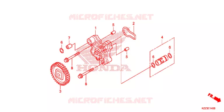 POMPE A HUILE Honda MOTO 250 CRF 2013  CRF250LD