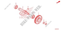 ARBRE DE BALANCIER pour Honda CRF 250 L RED 2013