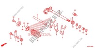 BARILLET DE SELECTION pour Honda CRF 250 L RED 2013