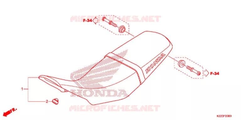 SELLE Honda MOTO 250 CRF 2014  CRF250LE
