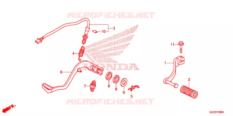 PEDALE Honda MOTO 250 CRF 2016  CRF250MF