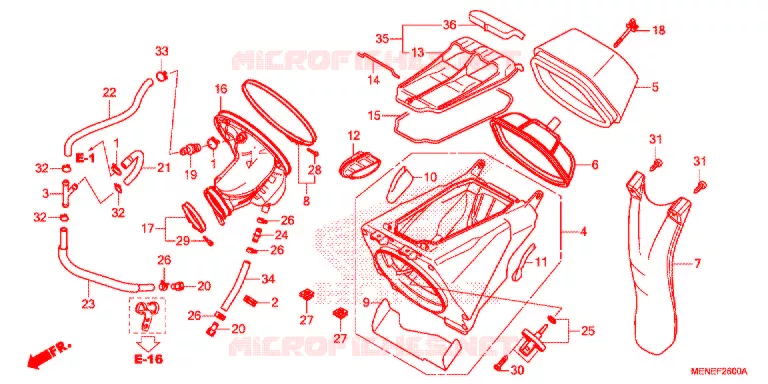 FILTRE A AIR Honda MOTO 450 CRF 2013  CRF450RD