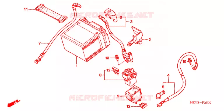 BATTERIE Honda MOTO 450 CRF 2013  CRF450XD