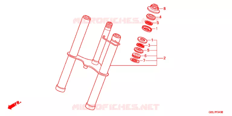 FOURCHE Honda MOTO 50 CRF 2013  CRF50FD