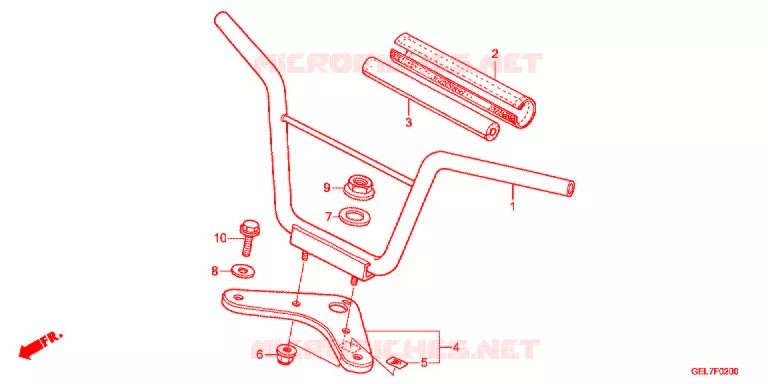 GUIDON - TE DE FOURCHE Honda MOTO 50 CRF 2017  CRF50FE