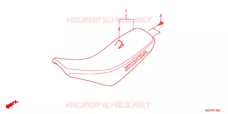 SELLE Honda MOTO 50 CRF 2012  CRF70FC
