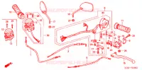 LEVIER DE GUIDON   CABLE   COMMODO pour Honda FS 125 SONIC MC 2007