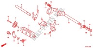 BARILLET DE SELECTION (GLH1251SH/2SH/3SH) pour Honda STORM 125 DISCO DELANTERO 2011
