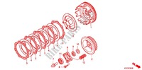 EMBRAYAGE (GLH1251SH/2SH/3SH) pour Honda STORM 125 TAMBOR DELANTERO 2012