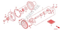 POMPE A HUILE (GLH125SH) pour Honda STORM 125 DISCO DELANTERO 2AG 2012