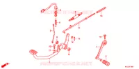 PEDALE (GLH125SH) pour Honda STORM 125 tambor DELANTERO 2012