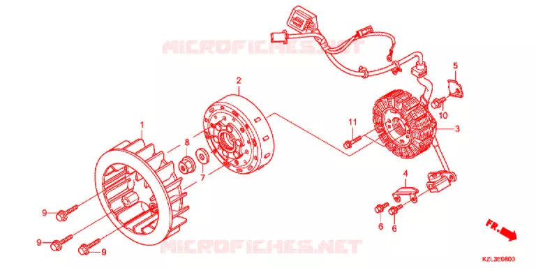 ALTERNATEUR Honda SCOOTER 110 VISION 2016  NSC110MPDE