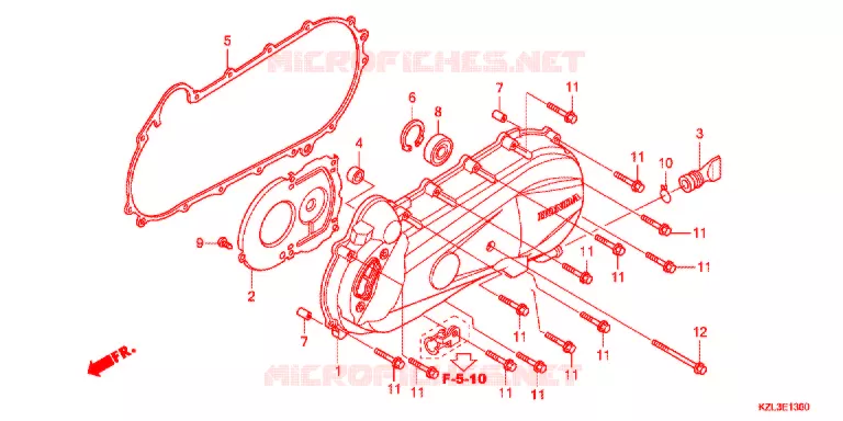 COUVERCLE GAUCHE Honda SCOOTER 110 VISION 2016  NSC110MPDE