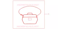 SAC INTERIEUR DE TOP CASE pour Honda INTEGRA 700 2013