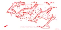 COUVERCLES LATERAUX pour Honda NC 700 X ABS DCT 2013