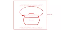 SAC INTERIEUR DE TOP CASE pour Honda NC 700 X ABS DCT 2013