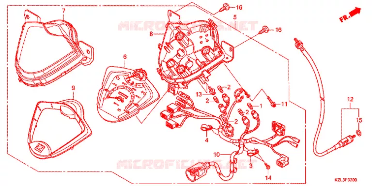 COMPTEUR Honda SCOOTER 110 VISION 2014  NSC110E