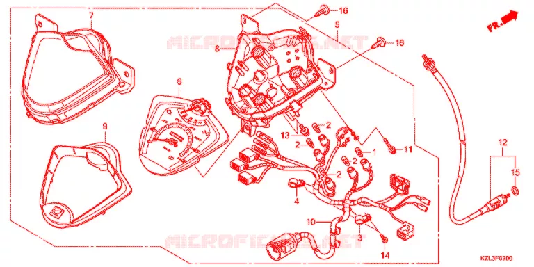 COMPTEUR Honda SCOOTER 110 DIO 2012  NSC110WHB