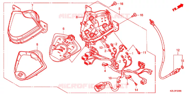 COMPTEUR Honda SCOOTER 110 DIO 2013  NSC110WHD