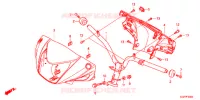 GUIDON   CARENAGE (NSC50/MPD/WH) pour Honda VISION 50 2014