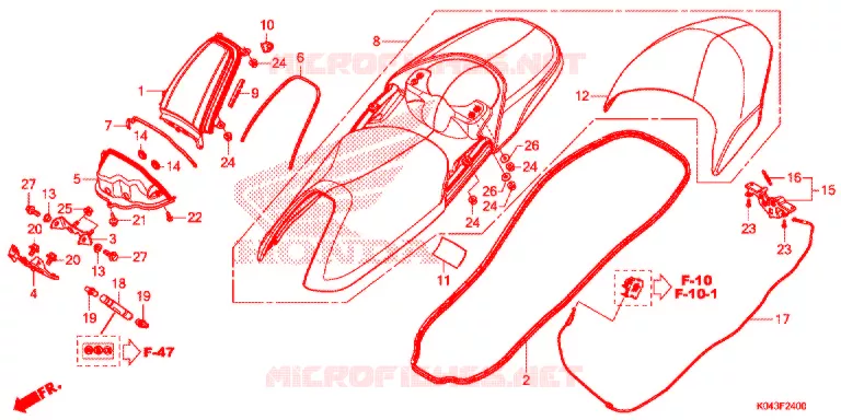 SELLE Honda SCOOTER 300 FORZA 2015  NSS300D