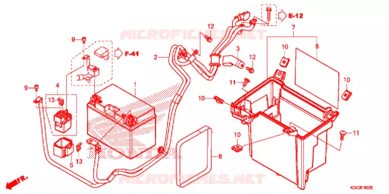 BATTERIE Honda SCOOTER 300 FORZA 2015  NSS300AD