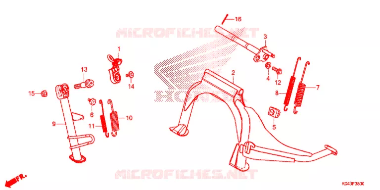 BEQUILLE Honda SCOOTER 300 FORZA 2016  NSS300AD
