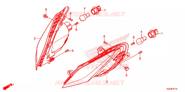 CLIGNOTANT AVANT Honda SCOOTER 300 FORZA 2017  NSS300AD
