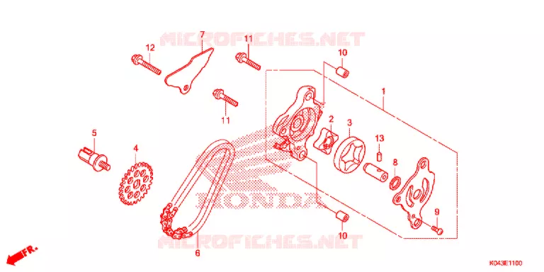 POMPE A HUILE Honda SCOOTER 300 FORZA 2017  NSS300AD