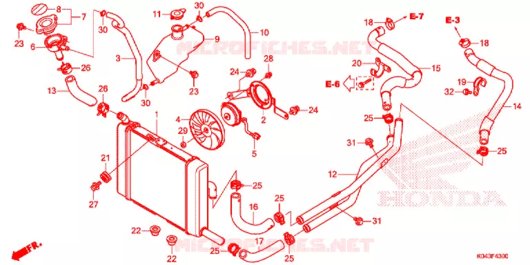 RADIATEUR Honda SCOOTER 300 FORZA 2013  NSS300AD