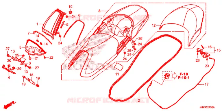 SELLE Honda SCOOTER 300 FORZA 2015  NSS300AD