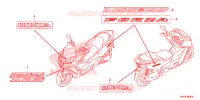 AUTOCOLLANTS pour Honda FORZA 300 ABS 2013