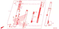 FOURCHE pour Honda FORZA 300 ABS 2013