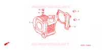 CYLINDRE (SC1255,6,8) pour Honda SC 125 2008