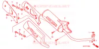 SILENCIEUX D'ECHAPPEMENT (SC1255,6,8) pour Honda ELITE 125 2008