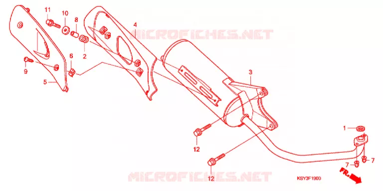 SILENCIEUX D'ECHAPPEMENT Honda SCOOTER 125 ELITE 2011  SC125SH9