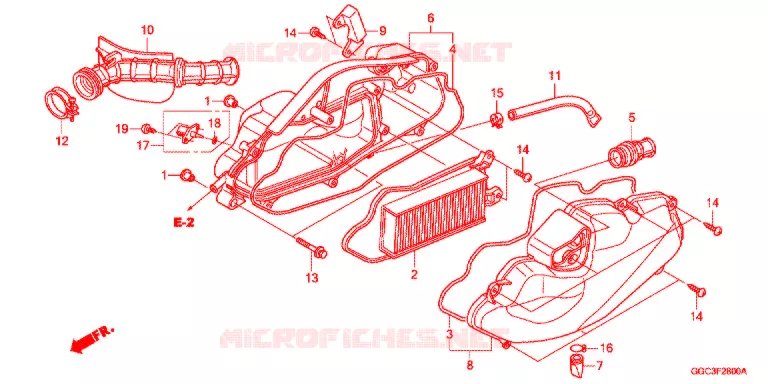 FILTRE A AIR Honda SCOOTER 110 SPACY 2012  SCR1104WHC